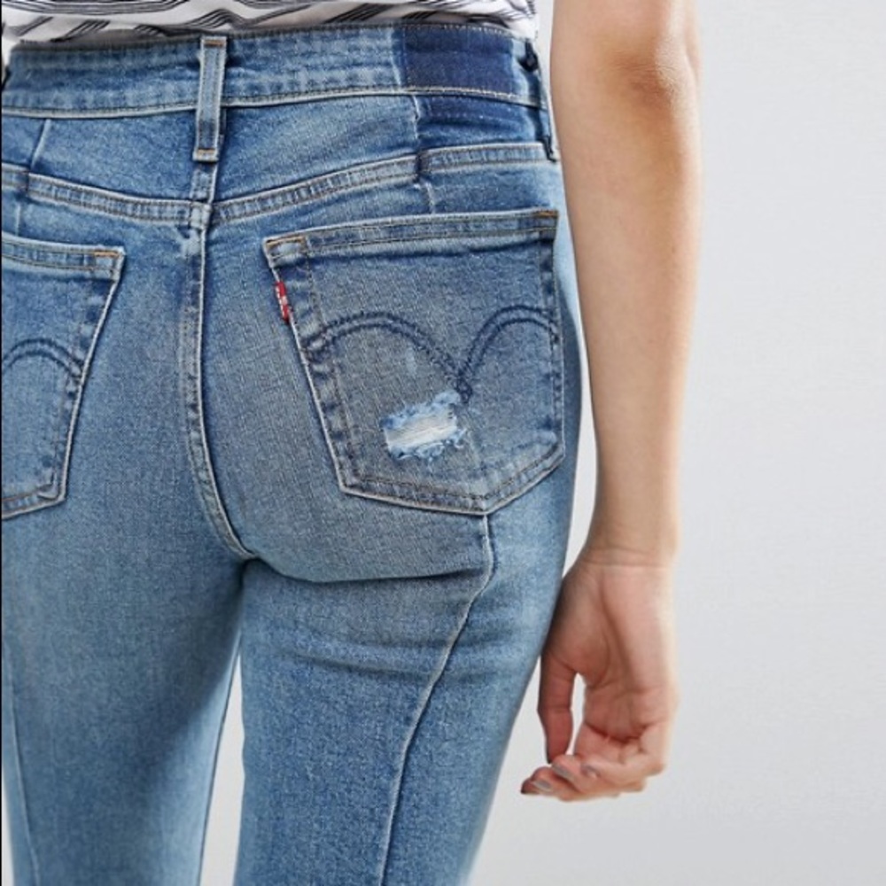 Levi’s high rise skinny jeans.